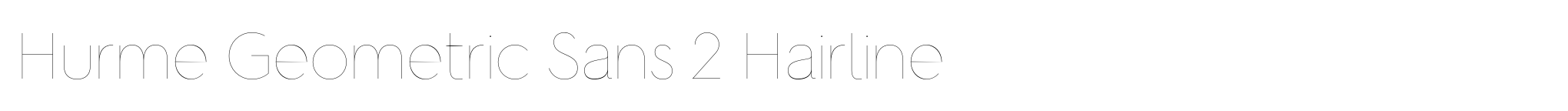 Hurme Geometric Sans 2 Hairline image